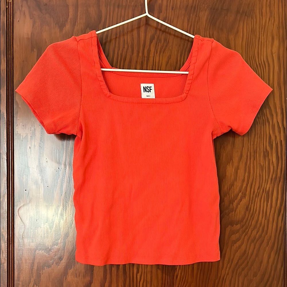 NSF Women's Bright Red Short Sleeve Top
